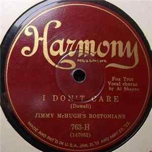 Jimmy McHugh's Bostonians / The Harmonians - I Don't Care / Here's That Party Now In Person Album