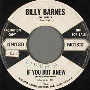 Billy Barnes - If You But Knew Album