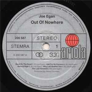 Joe Egan - Out Of Nowhere Album