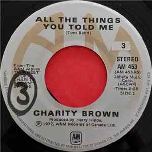 Charity Brown - All The Things You Told Me Album