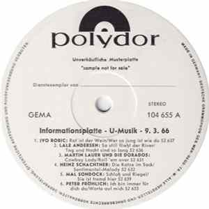 Various - Informationsplatte - U-Musik - 9.3.66 Album