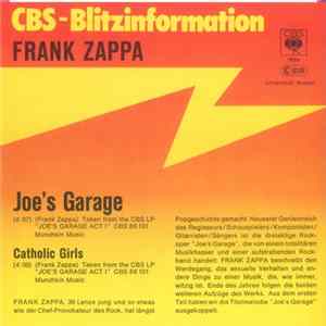Frank Zappa - Joe's Garage Album
