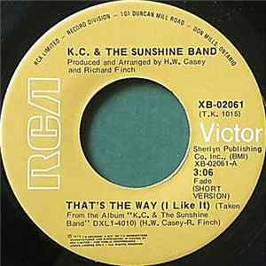 K.C. & The Sunshine Band - That's The Way (I Like It) Album