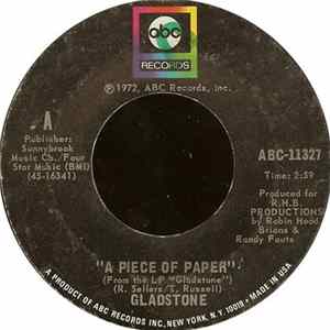 Gladstone - A Piece Of Paper Album