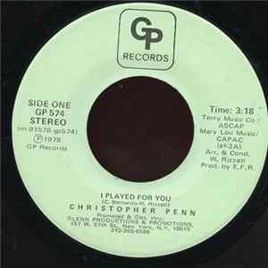 Christopher Penn - I Played For You / To Make My Love Album