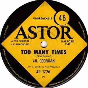 Val Doonican - Too Many Times Album