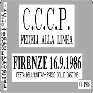 C.C.C.P. - Fedeli Alla Linea - Firenze 16.9.1986 Album