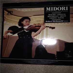 Robert McDonald - Midori LIVE AT CARNEGIE HALL Album