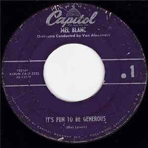 Mel Blanc - It's Fun To Be Generous Album