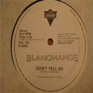 Blancmange - Don't Tell Me Album