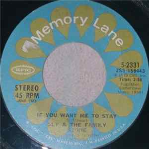 Sly & The Family Stone - If You Want Me To Stay/ Frisky Album