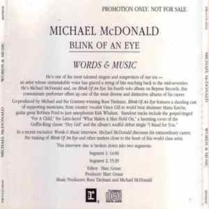 Michael McDonald - Blink Of An Eye - Words & Music Album