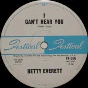 Betty Everett - I Can't Hear You Album