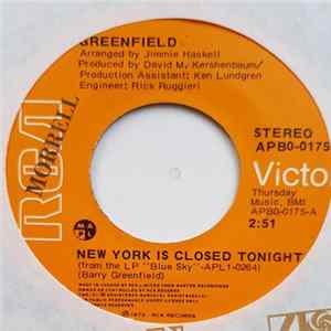 Greenfield - New York Is Closed Tonight / Jack And Jill Album