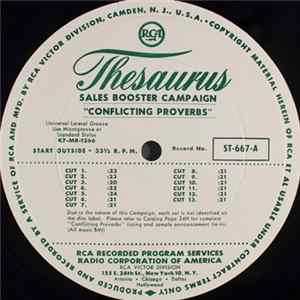 Unknown Artist - Sales Booster Campaign: "Conflicting Proverbs" Album