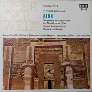 Verdi, Renata Tebaldi, Giulietta Simionato, Carlo Bergonzi, Fernando Corena, Cornell McNeill, Arnold van Mill, Karajan, Wiener Philharmoniker - Aida Highlights Album