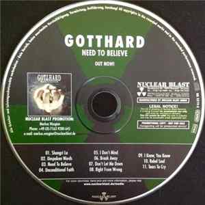 Gotthard - Need To Believe Album