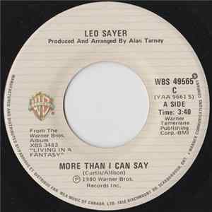 Leo Sayer - More Than I Can Say Album