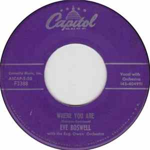 Eve Boswell - Where You Are / Pickin' A Chicken Album