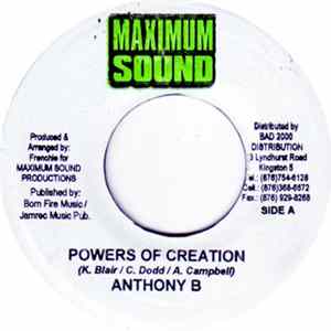 Anthony B - Powers Of Creation Album