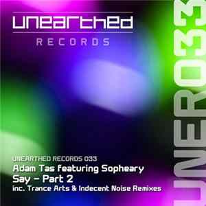 Adam Tas Featuring Sopheary - Say (Part 2) Album