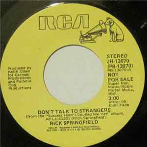 Rick Springfield - Don't Talk To Strangers Album
