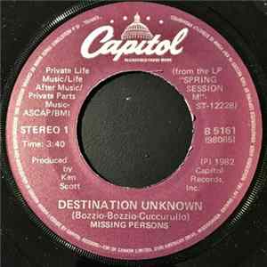 Missing Persons - Destination Unknown Album