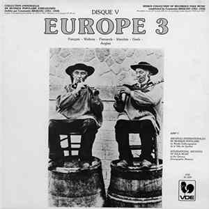 Various - Disque V: Europe 3 (Français - Wallons - Flamands - Irlandais - Gaels - Anglais) Album