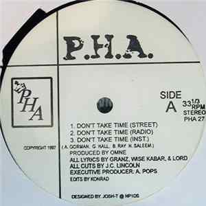 P.H.A. - Don't Take Time Album