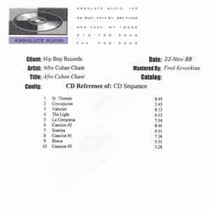 Hip Bop Essence Allstars - Afrocubano Chant Two Album