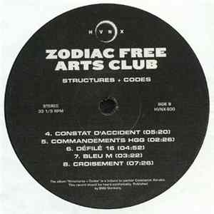 Zodiac Free Arts Club - Structures + Codes Album
