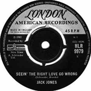 Jack Jones - Seein' The Right Love Go Wrong/ Travellin' On Album