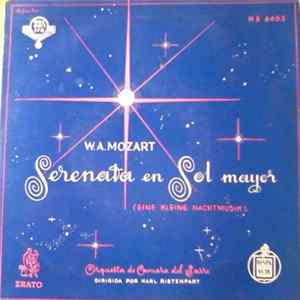 W. A. Mozart - Orquesta De Camara Del Sarre , Dirigida Por Karl Ristenpart - Serenata En Sol Mayor = Eine Kleine Nachtmusic Album
