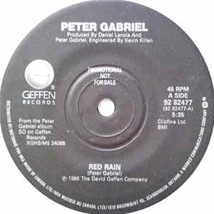 Peter Gabriel - Red Rain Album