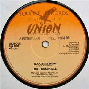 Bill Campbell - Boogie All Night / No Where To Run Album
