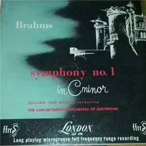 Eduard van Beinum, The Concertgebouw Orchestra Of Amsterdam, Johannes Brahms - Symphony No.1 in C minor Album