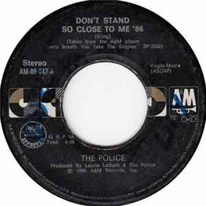The Police - Don't Stand So Close To Me '86 Album