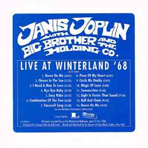 Janis Joplin With Big Brother And The Holding Company - Live At Winterland '68 Album
