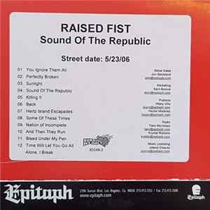 Raised Fist - Sound Of The Republic Album
