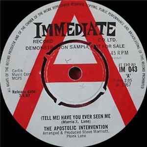 The Apostolic Intervention - (Tell Me) Have You Even Seen Me Album
