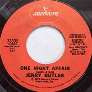 Jerry Butler - One Night Affair Album