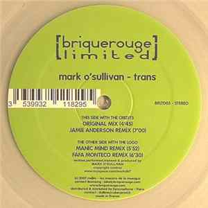 Mark O'Sullivan - Trans Album