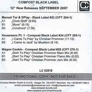 Various - Compost Black Label - 12" New Releases September 2007 Album