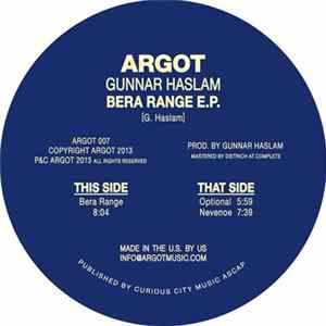Gunnar Haslam - Bera Range E.P. Album