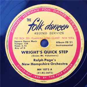 Ralph Page's New Hampshire Orchestra - Wright's Quick Step / Glise A Sherbrooke Album