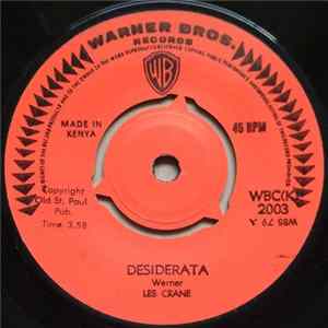 Les Crane - Desiderata / A Different Drummer Album