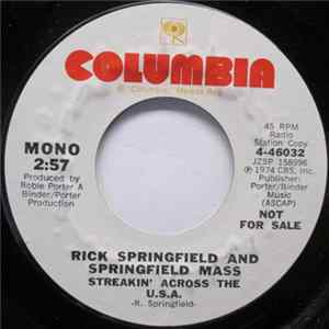 Rick Springfield And Springfield Mass - Streakin' Across The U.S.A. Album
