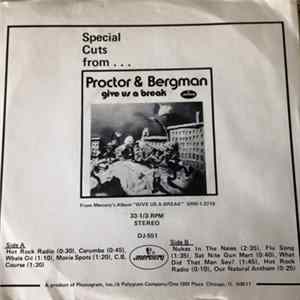Philip Proctor, Peter Bergman - The Comedy of PROCTOR AND BERGMAN Album