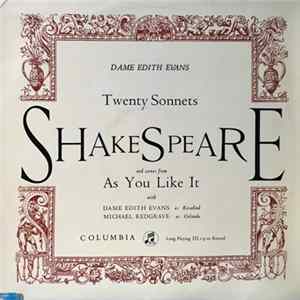 Shakespeare : Dame Edith Evans - Twenty Sonnets and scenes From "As You Like It" Album