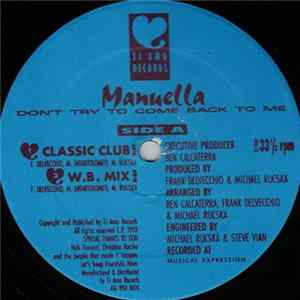 Manuella - Don't Try To Come Back To Me Album